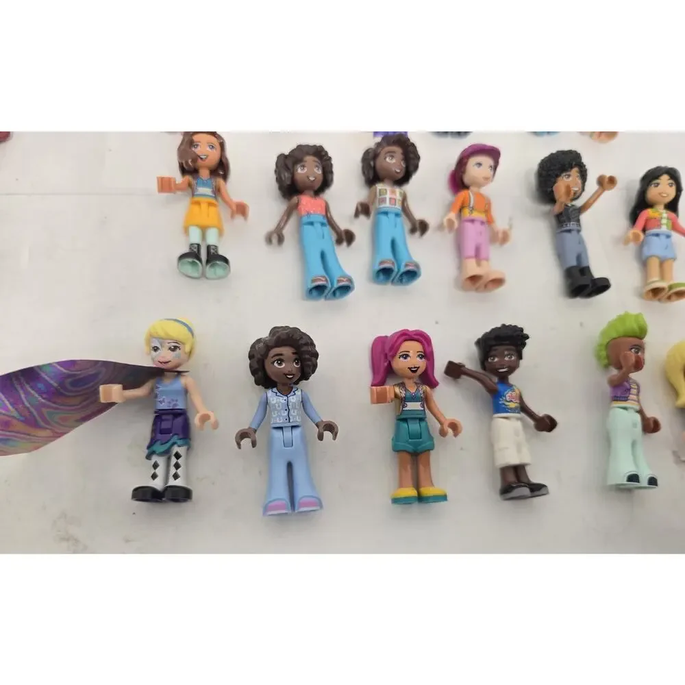Lot of 27 Lego Friends Dolls & Accessories Minifigure Dog Cat Girl Kids